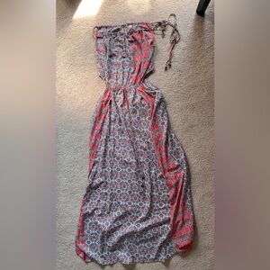 Raga maxi dress with side cutouts